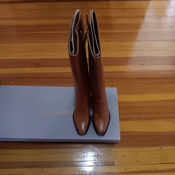 Franco Sarto Brown 2” Heeled Boots - Picture 8 of 13